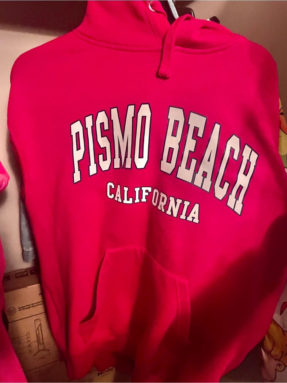 Authentic dark pink Pismo Beach California Hoodie size women’s medium